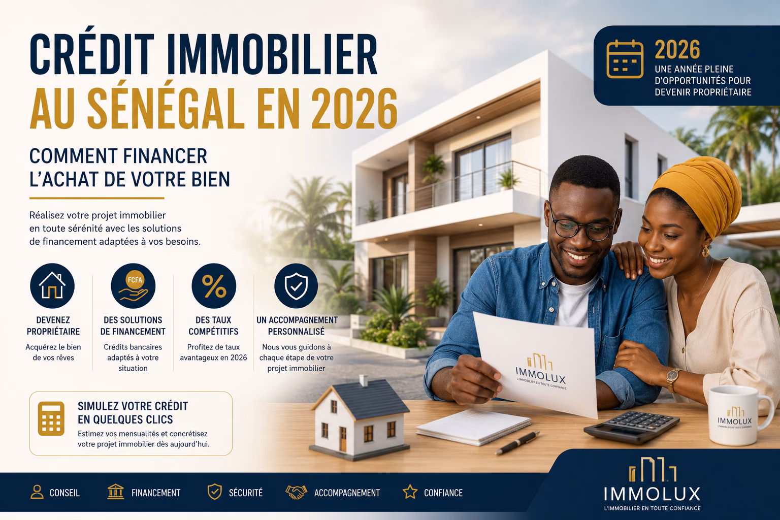 Crédit immobilier au Sénégal en 2026 : comment financer l&rsquo;achat de votre bien