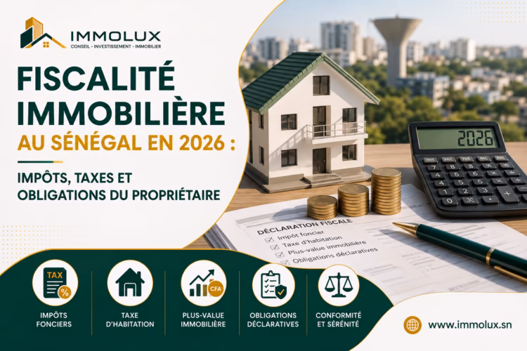 Fiscalité immobilière au Sénégal en 2026 : impôts, taxes et obligations du propriétaire
