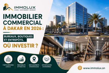 Immobilier commercial à Dakar en 2026 : bureaux, boutiques et entrepôts, où investir ?