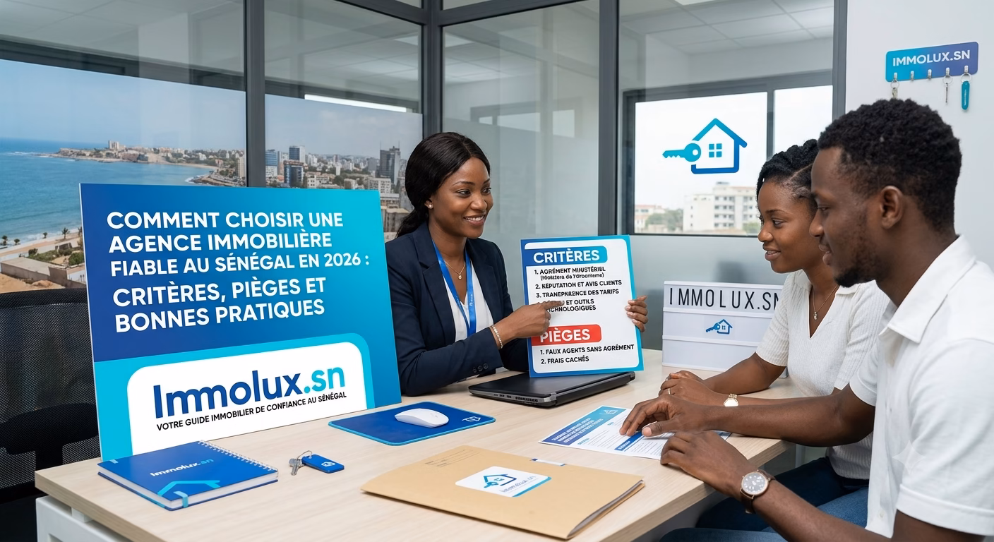 Comment choisir une agence immobilière fiable au Sénégal en 2026 : critères, pièges et bonnes pratiques